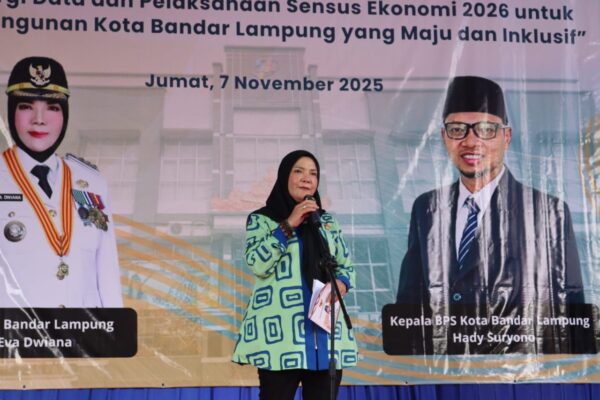 Wali Kota Eva Dwiana Resmikan Gedung Pelayanan Statistik Terpadu BPS Bandar Lampung