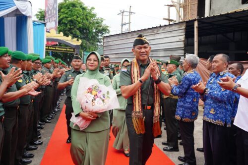 Danrem 043/Gatam Sambut Pangdam XXI/Radin Inten Dengan Hangat Dan Penuh Makna