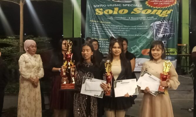 Grand Final BENTO SOLO SONG 2025: 21 Peserta Adu Bakat, Tifani Bella Raih Juara Pertama