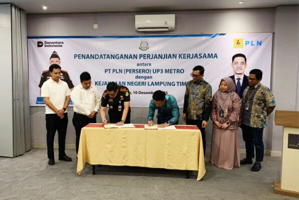 PLN UP3 Metro dan Kejari Lampung Timur Perkuat Kerja Sama Penegakan Hukum serta Pengamanan Aset Kelistrikan