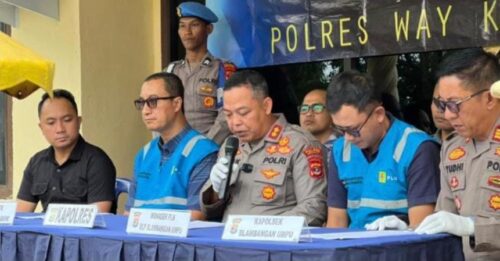 Polres Way Kanan Ungkap Pencurian Kabel Listrik PLN, Kerugian Capai Rp1,1 Miliar