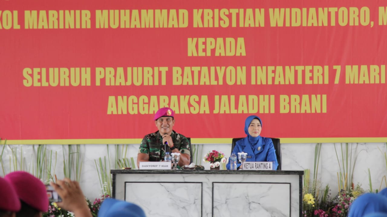 Danyonif 7 Marinir Berikan Entry Briefing kepada Seluruh Prajurit