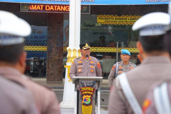 Polresta Bandar Lampung Dukung Instruksi Gubernur, Terapkan Kamis Beradat