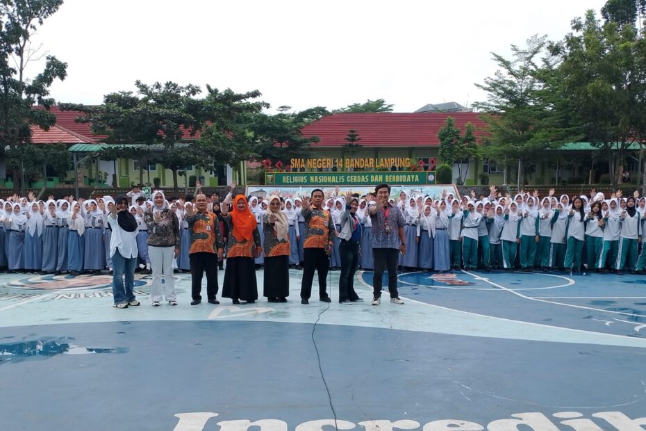 Sosialisasi Anti Bullying, Anti Pelecehan S3ksual, dan “Stop Bug*l Depan Kamera” digelar di SMAN 14 Bandar Lampung