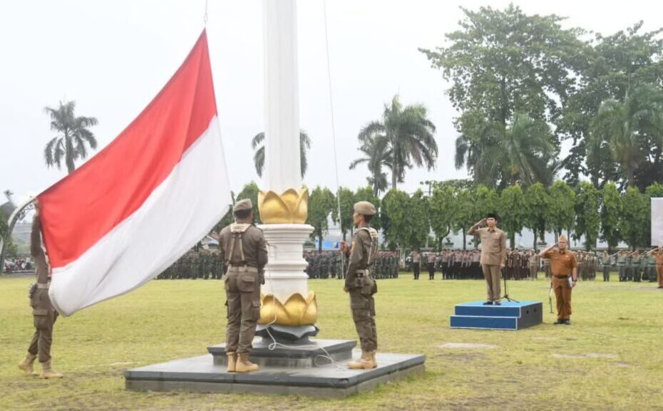Ade Utami Ibnu Jadi Pembina Upacara Forkopimda Lampung, Perkuat Sinergi Pembangunan Daerah