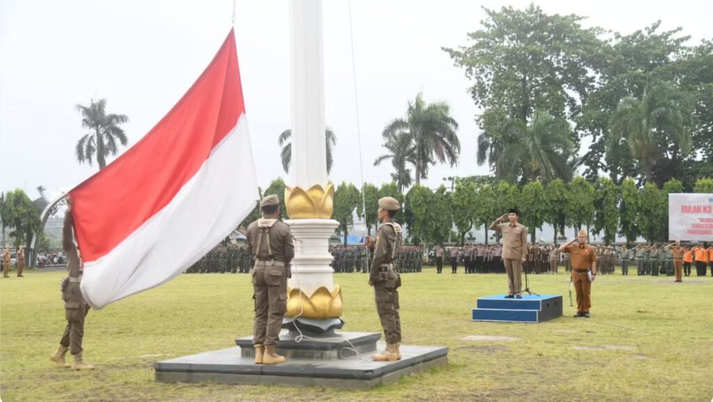 Ade Utami Ibnu Jadi Pembina Upacara Forkopimda Lampung, Perkuat Sinergi Pembangunan Daerah