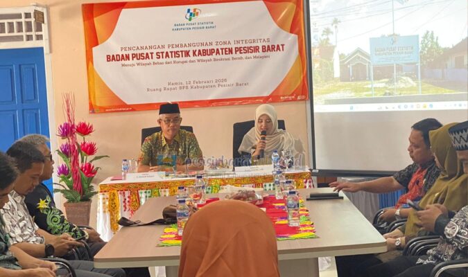 Pemkab Pesisir Barat Hadiri Pencanangan Zona Integritas WBK dan WBBM di Kantor BPS