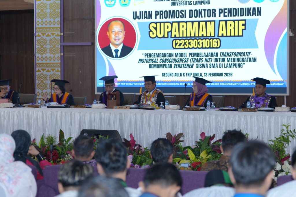 Dosen Lulus Doktor di Universitas Lampung, Kembangkan Model Pembelajaran Sejarah Trans-His untuk Tingkatkan Pemahaman Siswa SMA