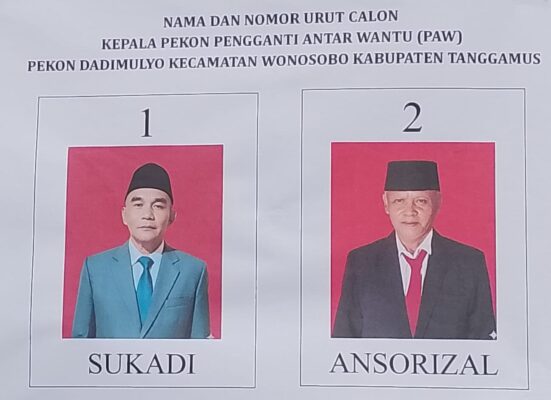 Sukadi Terpilih sebagai Kepala Pekon PAW Dadimulyo
