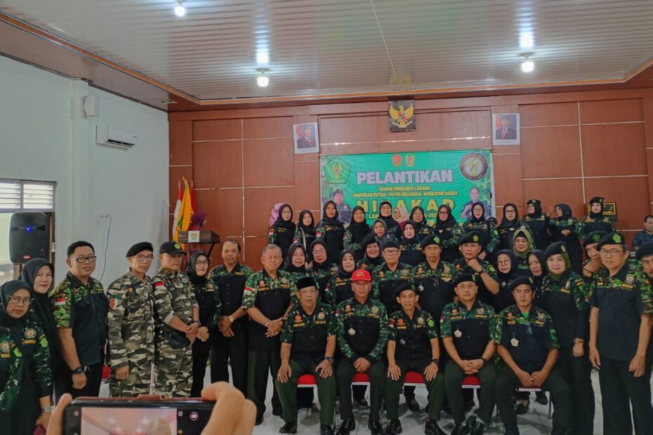 Ketua DPD Lantik Pengurus HIPAKAD Lampung Utara di Makodim 0412/LU