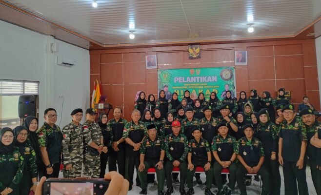 Ketua DPD Lantik Pengurus HIPAKAD Lampung Utara di Makodim 0412/LU