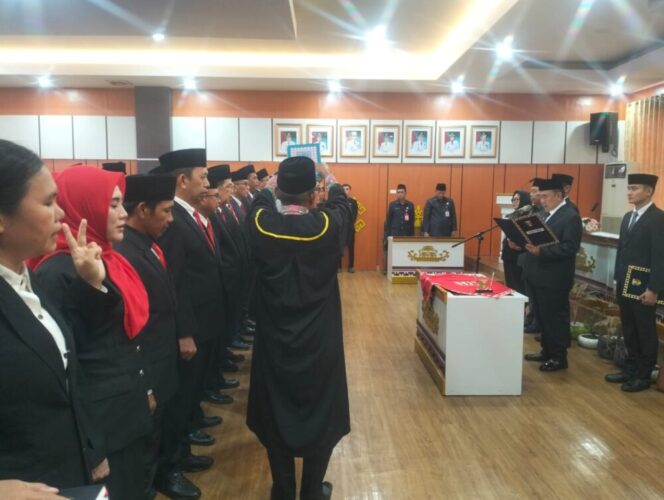 Bupati Moh. Saleh Asnawi Lantik 47 Pejabat Pemkab Tanggamus, Dorong Hilirisasi dan Reformasi Birokrasi