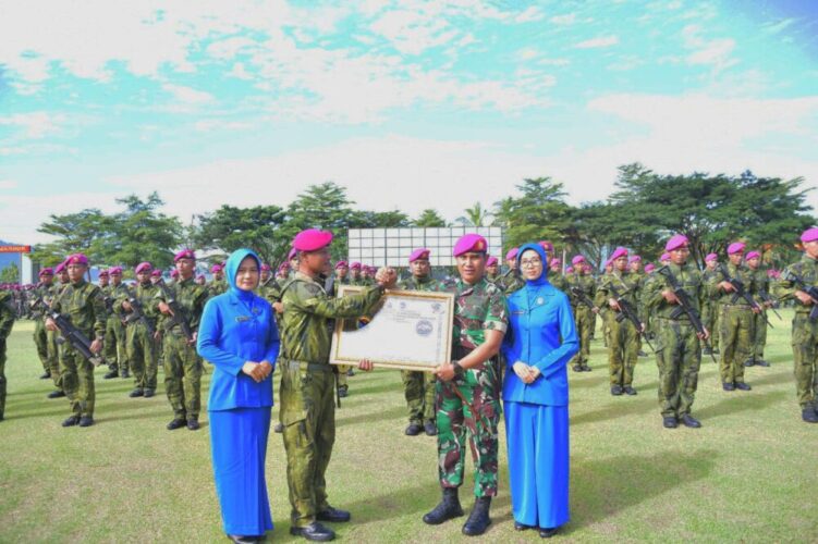 Prajurit Yonif 7 Marinir Disambut Haru, Sukses Tuntaskan Satgas Pamtas RI–PNG “GOBANG IV” 2026