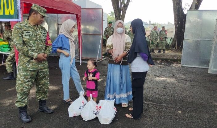 Bazar Ramadan Kodam Radin Inten di Lampung Ramai Diserbu Warga, Stand Kodim 0410 Bandar Lampung Paling Diminati