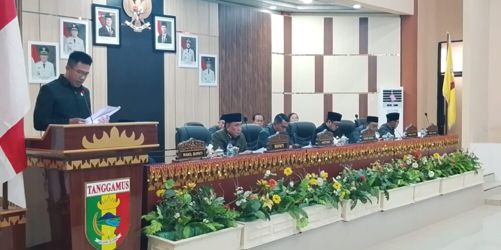 DPRD Tanggamus Gelar Paripurna, Setujui Tiga Ranperda dan Bahas Perubahan Nomenklatur BPRS