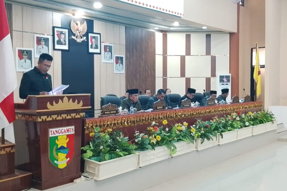 DPRD Tanggamus Gelar Paripurna, Setujui Tiga Ranperda dan Bahas Perubahan Nomenklatur BPRS