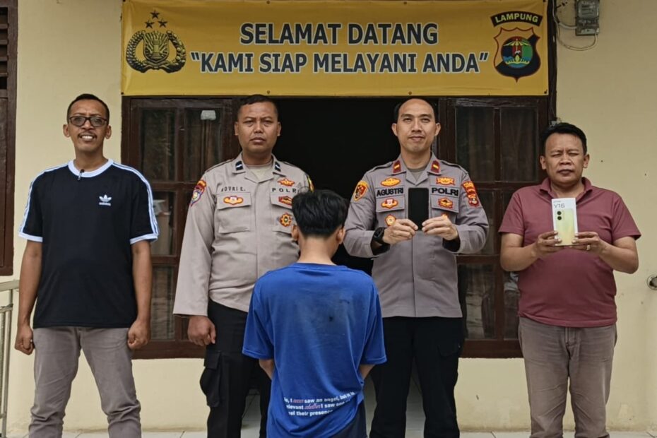 Polsek Pugung Ungkap Kasus Penadahan HP Curian, Pemuda 19 Tahun Diamankan