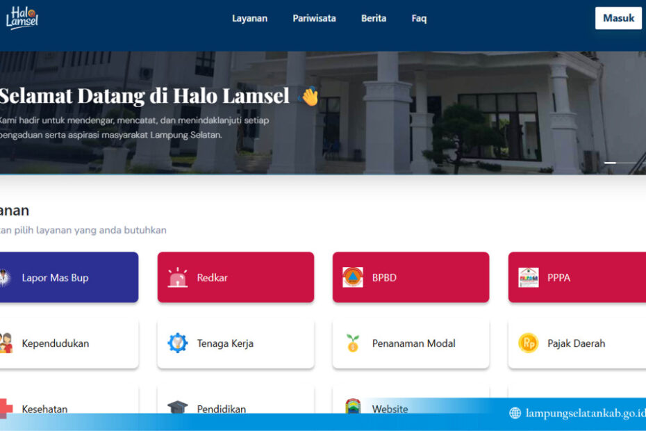 Cukup Kirim “Hallo”, Warga Bisa Adukan Keluhan Lewat Layanan Digital Hallo Lamsel