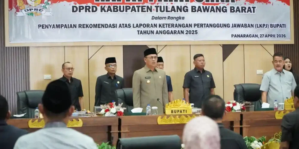 DPRD Tubaba Sampaikan Rekomendasi LKPJ 2025, Bupati Novriwan Tekankan Sinergi untuk Tubaba Maju