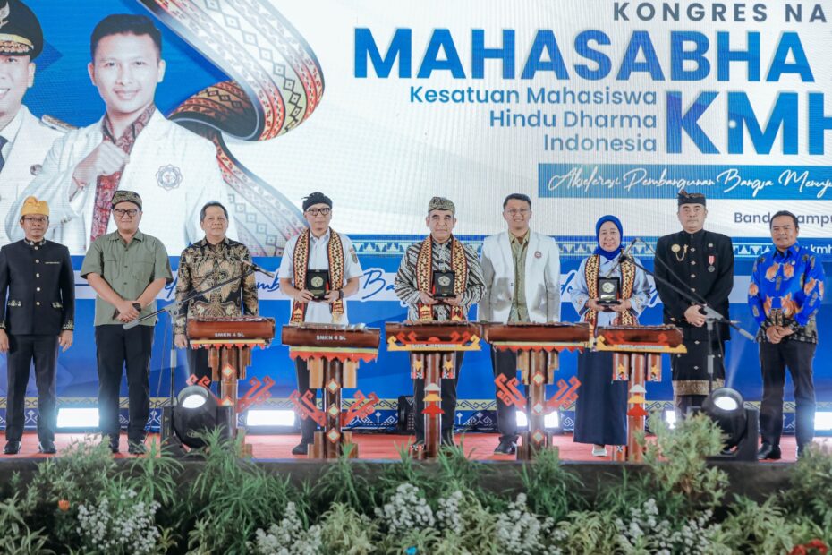 Gubernur Mirza Hadiri Mahasabha KMHDI XIV di Unila, Dorong Mahasiswa Jadi Motor Pembangunan Lampung