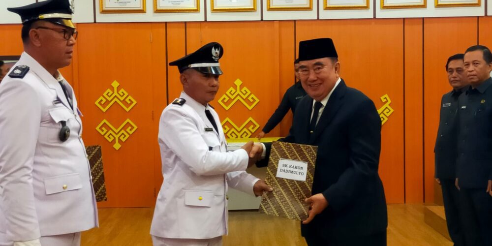 Sukadi Kakon Dadimulyo Resmi di Lantik Bupati Tanggamus; Ingatkan Berpikir Keras Bertindak Cerdas