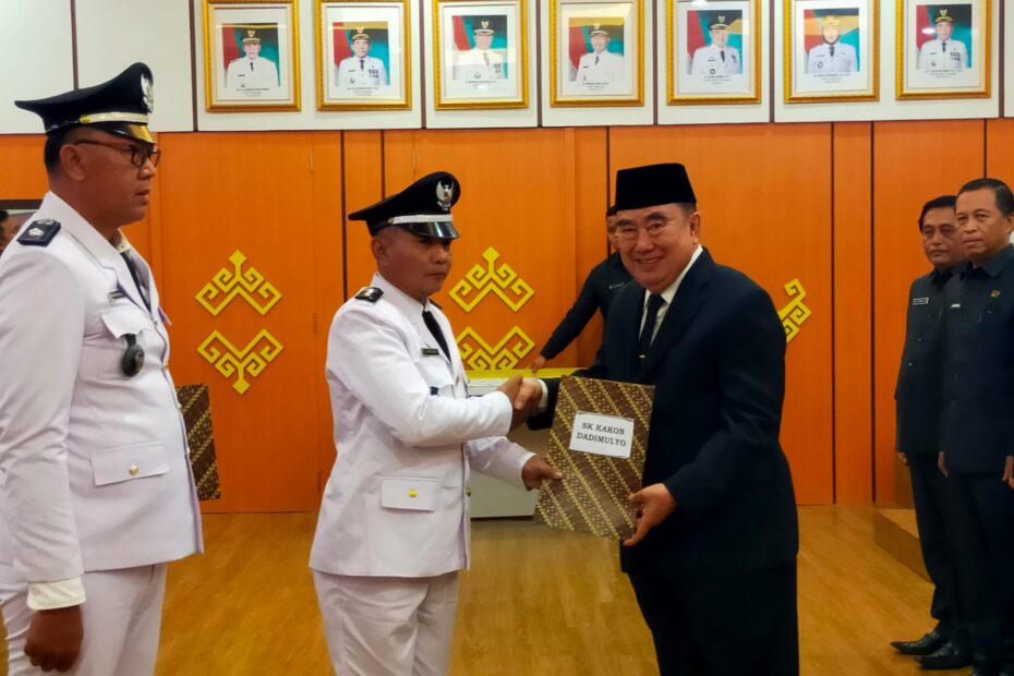 Sukadi Kakon Dadimulyo Resmi di Lantik Bupati Tanggamus; Ingatkan Berpikir Keras Bertindak Cerdas