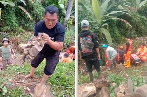 Viral! Aparatur Kelurahan Sukarame II "Nyemplung" Bersihkan Saluran Air Kampung Sepagoh untuk Cegah Banjir