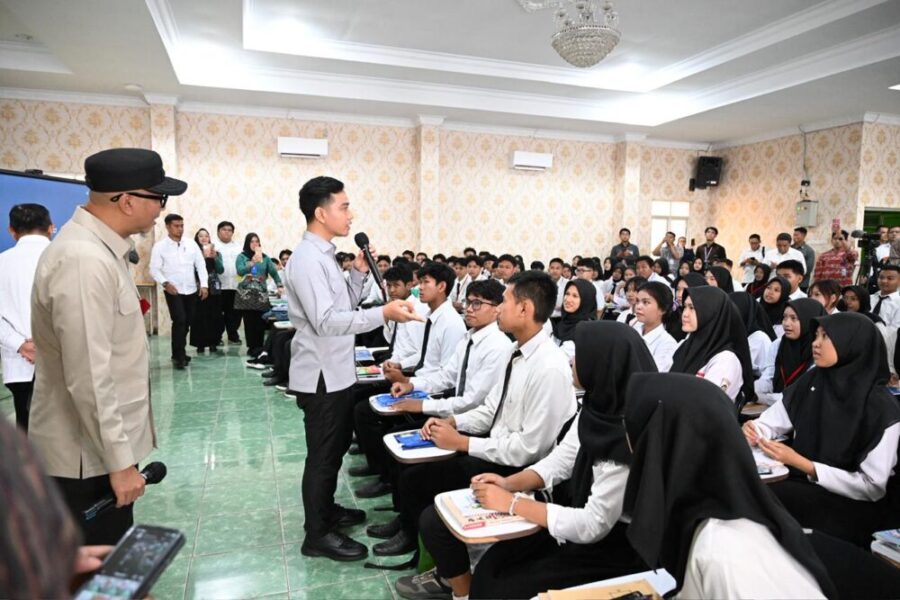 Wapres Gibran Tinjau SMKN 4 Bandar Lampung, Dorong Vokasi Siapkan Generasi Lampung Go Internasional