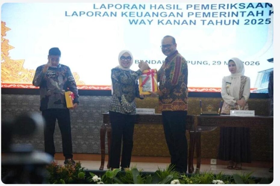 Way Kanan Raih WTP ke-16 Berturut-turut, Bupati Ayu Asalasiyah Tegaskan Komitmen Tata Kelola Keuangan Transparan
