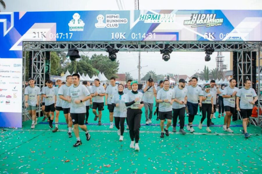 HIPMI Half Marathon Lampung 2026 Meriah, Gubernur Mirza Dorong Sport Tourism dan UMKM Tumbuh