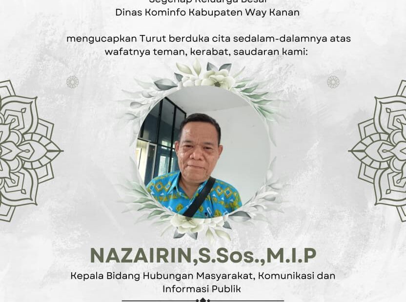 BERITA DUKA: Kabid Humas Kominfo Way Kanan Berpulang ke Rahmatullah
