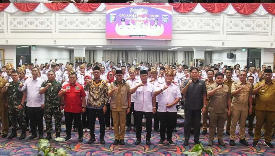 Gubernur Lampung Hadiri Pelantikan APDESI Merah Putih, DPRD Dorong Penguatan Pembangunan Desa