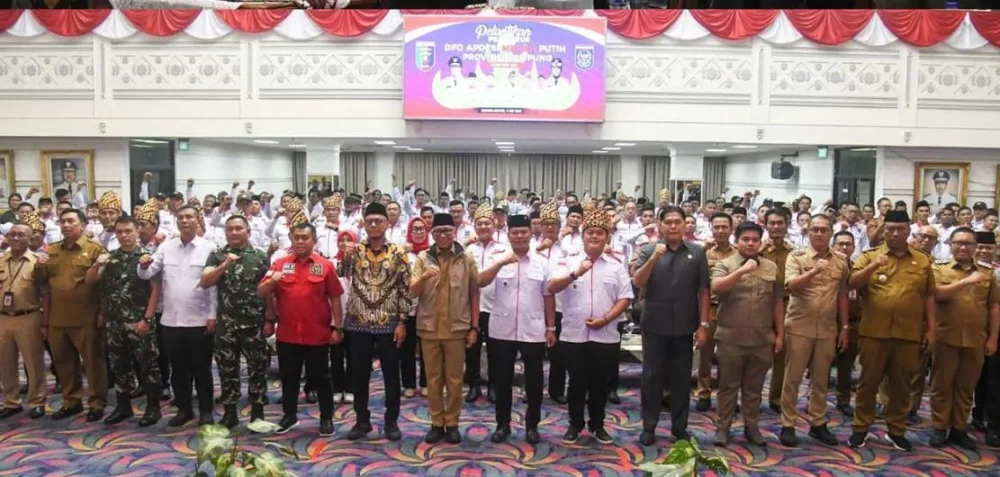 Gubernur Lampung Hadiri Pelantikan APDESI Merah Putih, DPRD Dorong Penguatan Pembangunan Desa