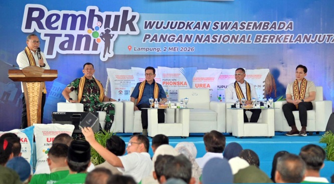 Dampingi Menko Pangan, Bupati Egi Tegaskan Komitmen Lampung Selatan Dukung Swasembada Pangan Nasional