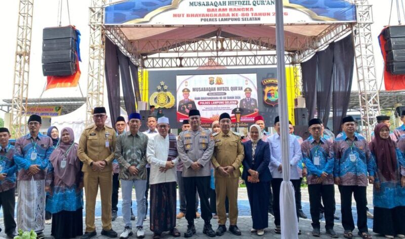 Ketua DPRD Lampung Selatan Hadiri Musabaqoh Hafidz Qur’an Hari Bhayangkara ke-80