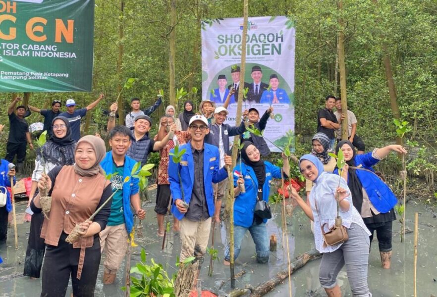 PKC PMII Lampung dan Cabang Se-Lampung Tanam 5.000 Bibit Mangrove di Pematang Pasir: Implementasi Tri Hablum dalam Aksi Nyata Lingkungan