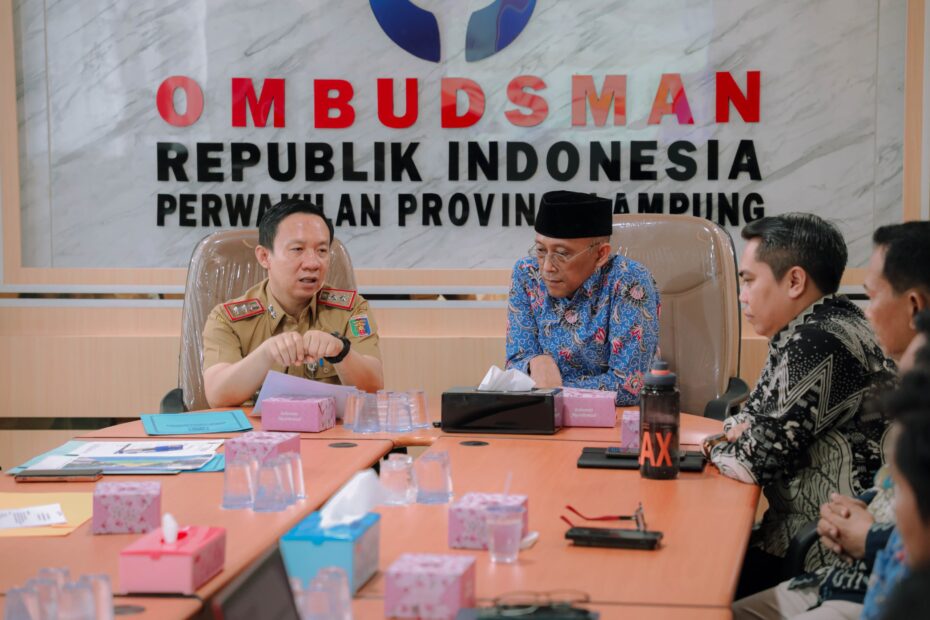 Sekdaprov Lampung dan Ombudsman Bahas Penguatan Pelayanan Publik Berbasis Kebutuhan Masyarakat