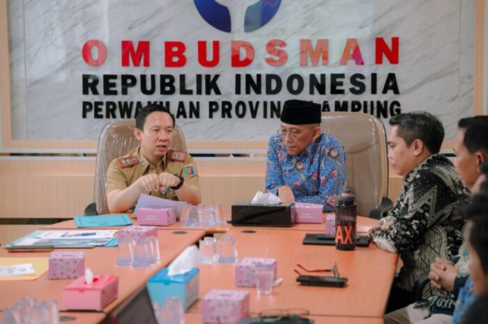 Sekdaprov Lampung dan Ombudsman Bahas Penguatan Pelayanan Publik Berbasis Kebutuhan Masyarakat