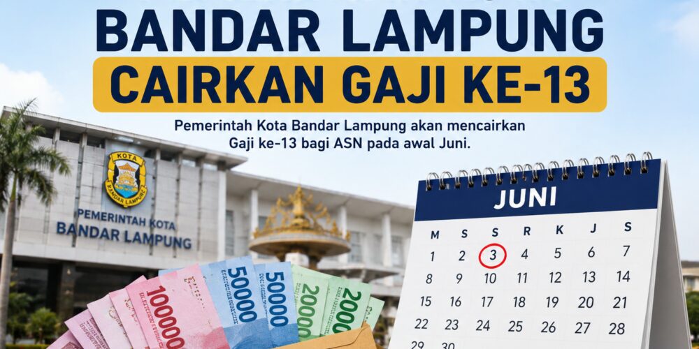 Kabar Gembira! Pemkot Bandar Lampung Cairkan Gaji dan Gaji Ke-13 ASN Awal Juni 2026