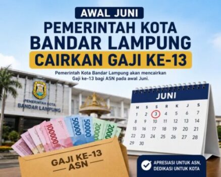 Kabar Gembira! Pemkot Bandar Lampung Cairkan Gaji dan Gaji Ke-13 ASN Awal Juni 2026