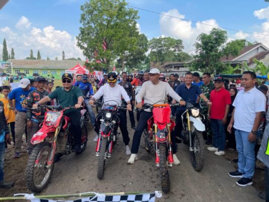 Kasrem 043/Gatam dan Wali Kota Metro Lepas Gas Amal Trail Adventure 2026, Galang Dana Pembangunan Masjid