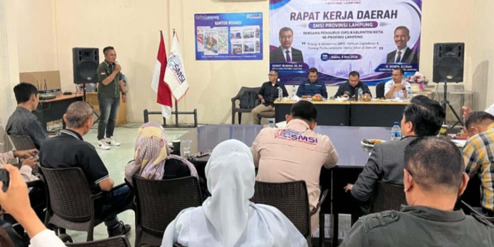 SMSI Lampung Gelar Rakerda 2026, Donny Irawan Dorong Media Siber Profesional dan Beretika