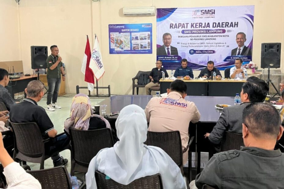SMSI Lampung Gelar Rakerda 2026, Donny Irawan Dorong Media Siber Profesional dan Beretika