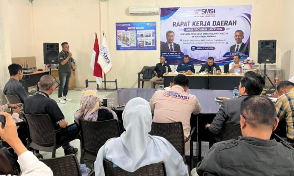 SMSI Lampung Gelar Rakerda 2026, Donny Irawan Dorong Media Siber Profesional dan Beretika