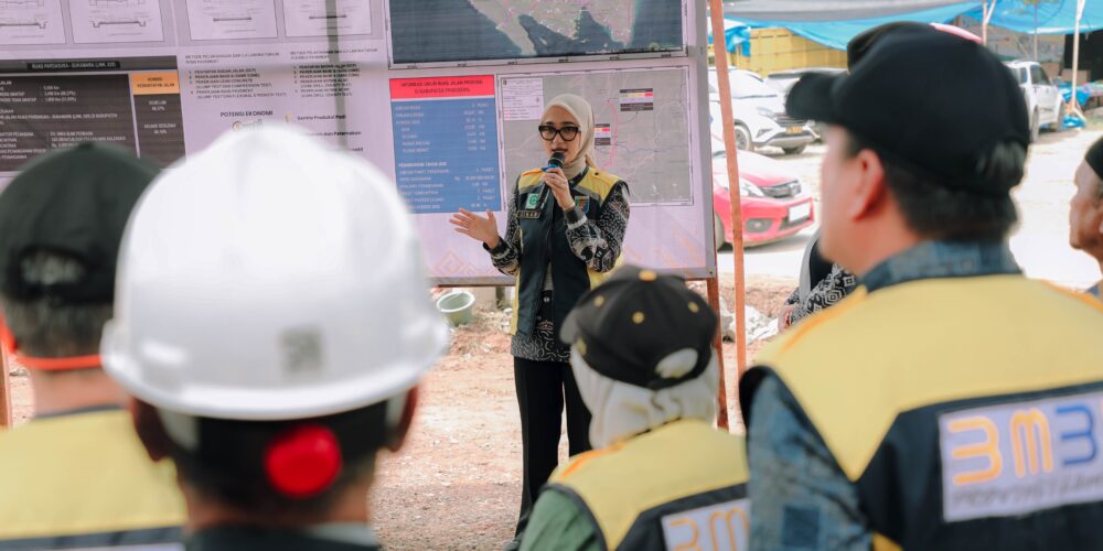 Wagub Jihan Groundbreaking 3 Ruas Jalan di Pringsewu, Pemprov Lampung Gelontorkan Rp35,2 Miliar