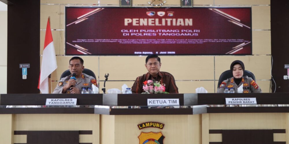 Puslitbang Polri Teliti Pemberantasan Korupsi dan Program MBG di Tanggamus, Dukung Indonesia Emas 2045