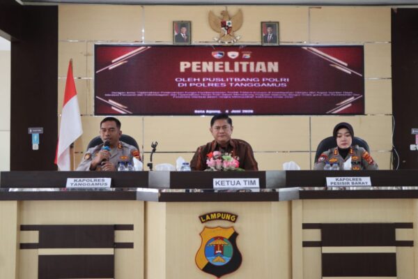 Puslitbang Polri Teliti Pemberantasan Korupsi dan Program MBG di Tanggamus, Dukung Indonesia Emas 2045