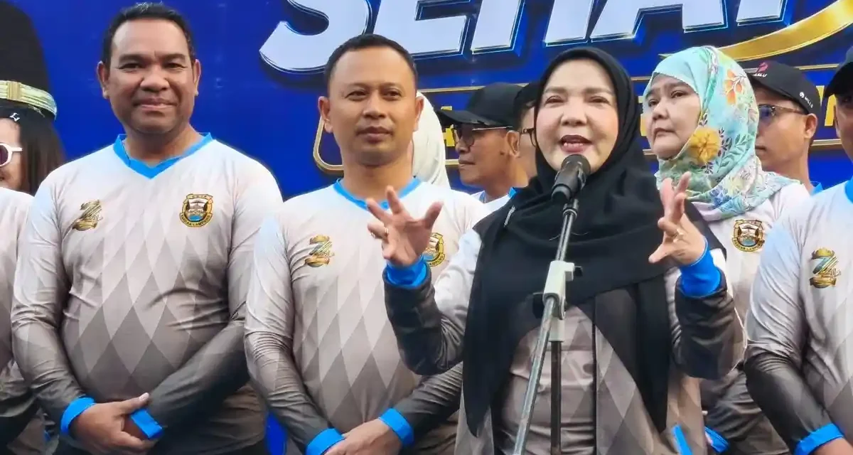 Ribuan Warga Meriahkan Jalan Sehat HUT ke-344 Bandar Lampung, Penjual Cilok Bawa Pulang Mobil