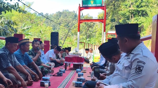 Jembatan Perintis Garuda Rampung, Warga Pekon Menggala Gelar Syukuran dan Doa Bersama