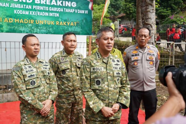 Kasrem 043/Gatam Pimpin Ground Breaking 30 Jembatan Perintis Garuda di Lampung, Percepat Konektivitas dan Ekonomi Warga